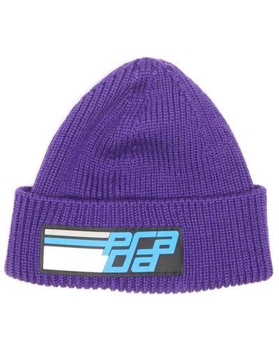 prada beanie purple